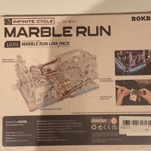 Marble Run Link Pack - Transparent and Gold